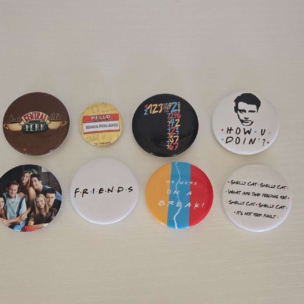 Friends Themed Button Set - Multicolor